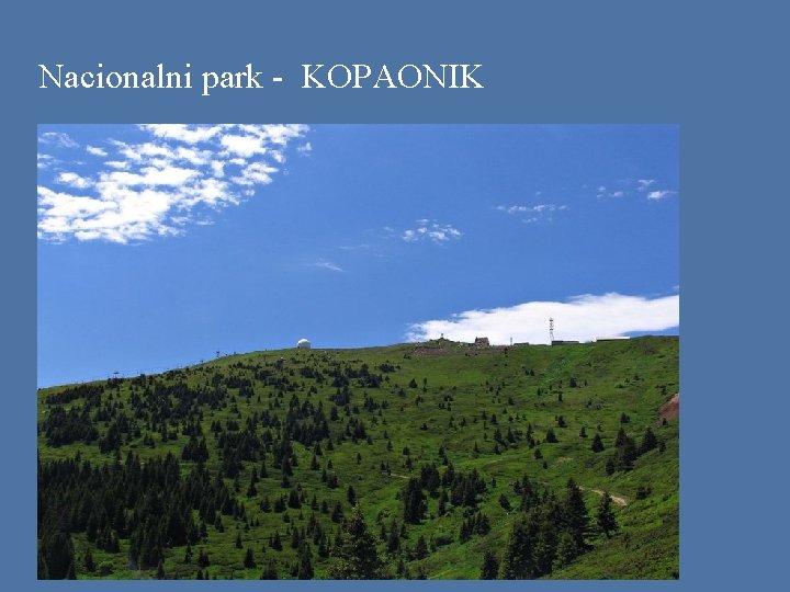 Nacionalni park - KOPAONIK 