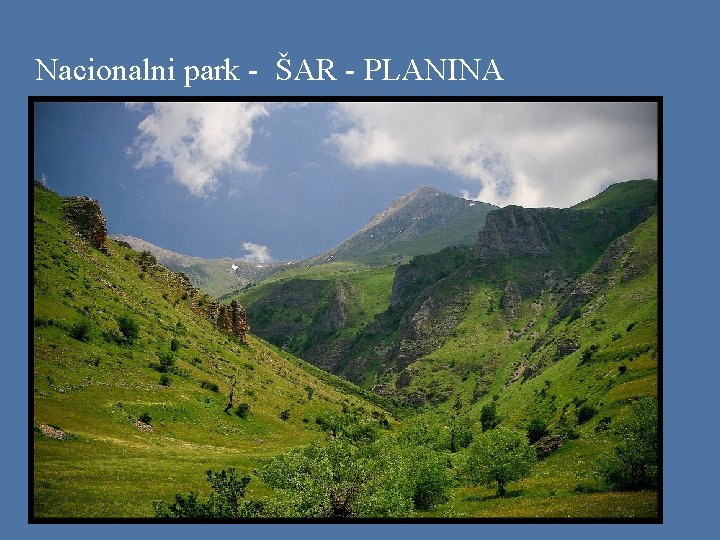 Nacionalni park - ŠAR - PLANINA 