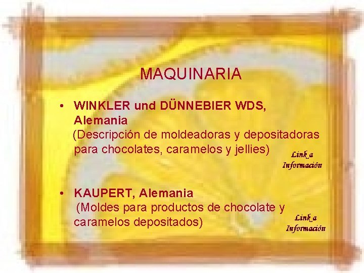 MAQUINARIA • WINKLER und DÜNNEBIER WDS, Alemania (Descripción de moldeadoras y depositadoras para chocolates,