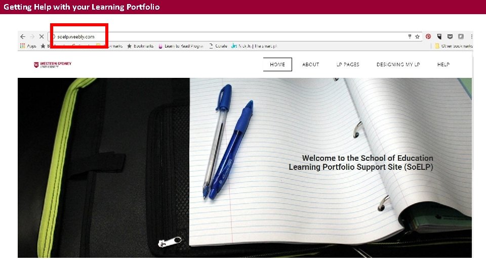 Getting Help with your Learning Portfolio 