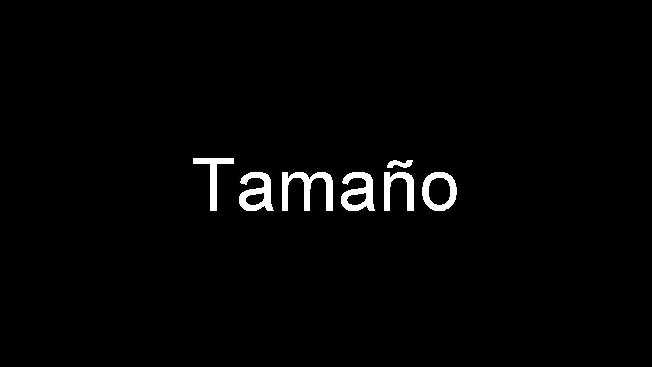 Tamaño 