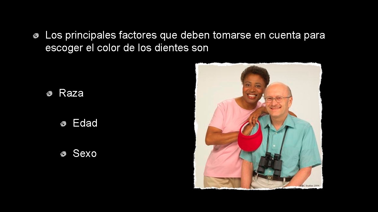 Los principales factores que deben tomarse en cuenta para escoger el color de los
