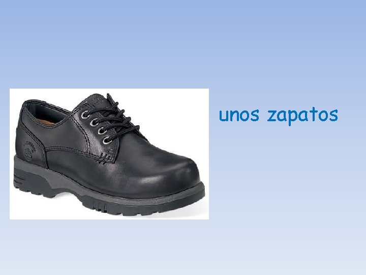 unos zapatos 