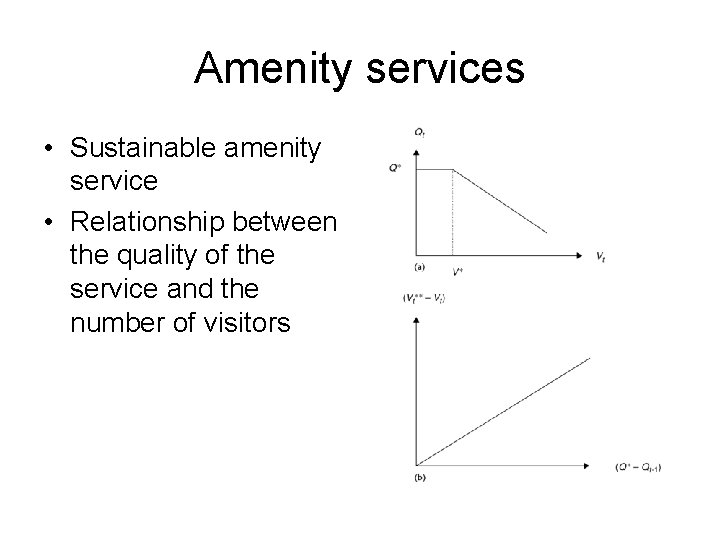 Amenity services • Sustainable amenity service • Relationship between the quality of the service