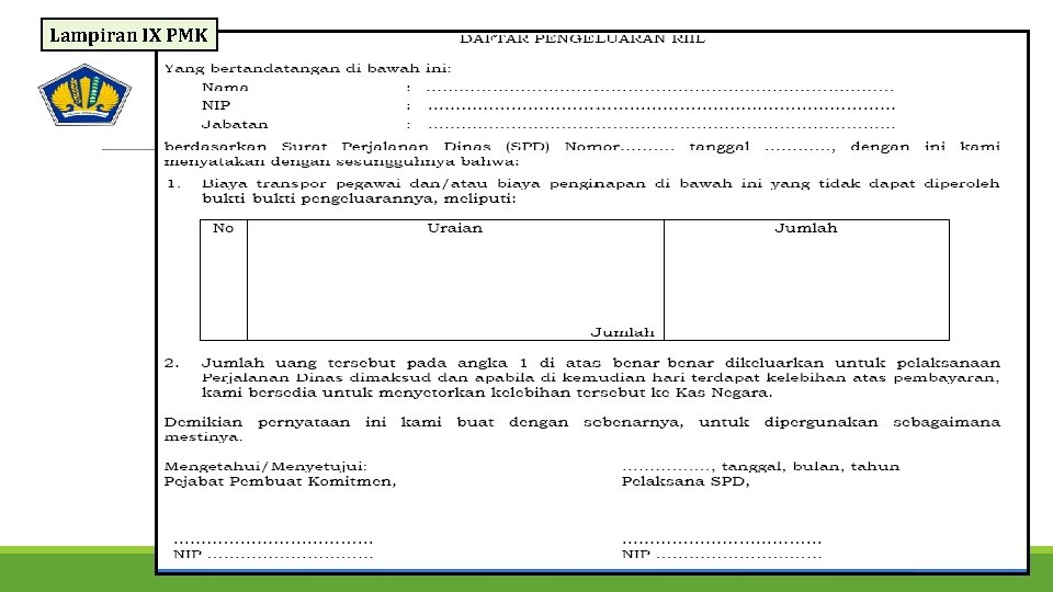 Lampiran IX PMK 