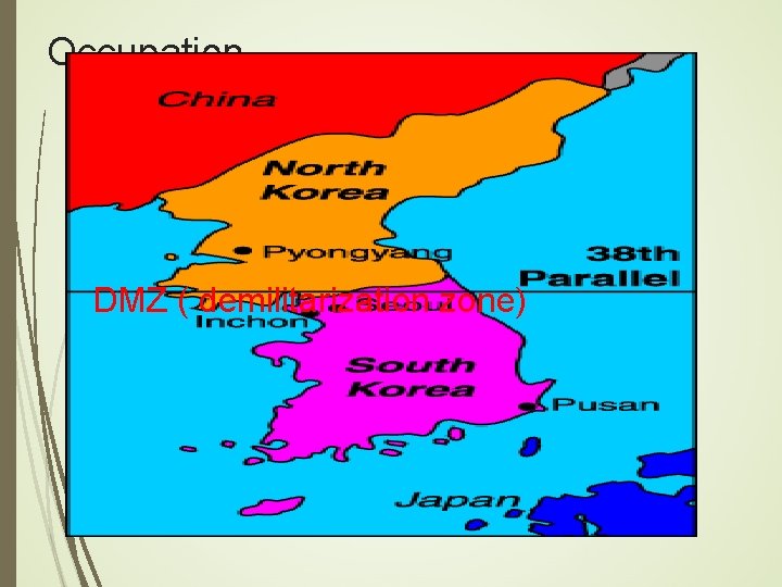 Occupation DMZ ( demilitarization zone) 