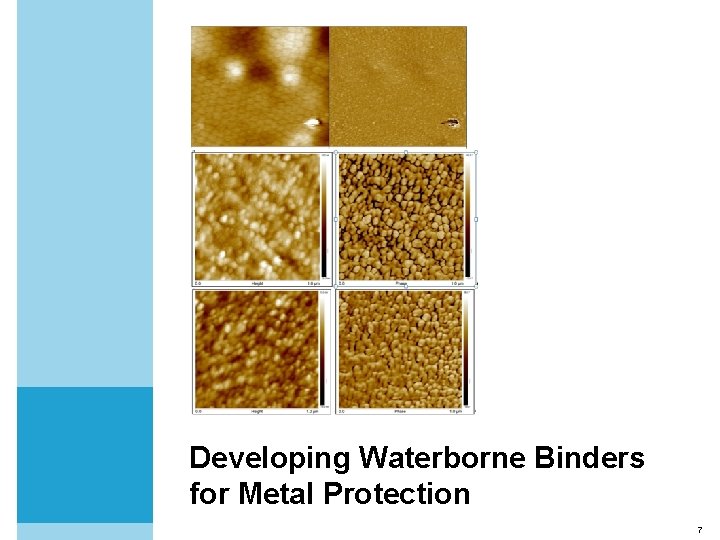 Developing Waterborne Binders for Metal Protection 7 