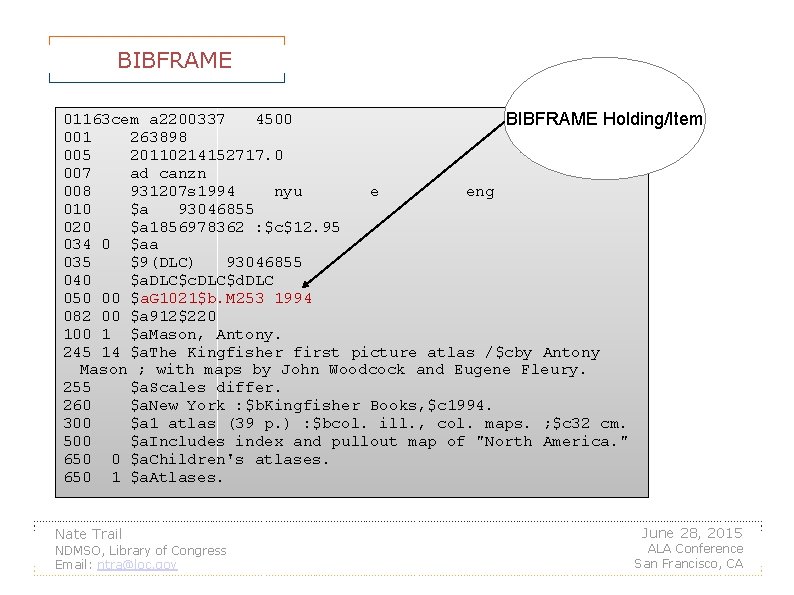 BIBFRAME 01163 cem a 2200337 4500 BIBFRAME Holding/Item 001 263898 005 20110214152717. 0 007