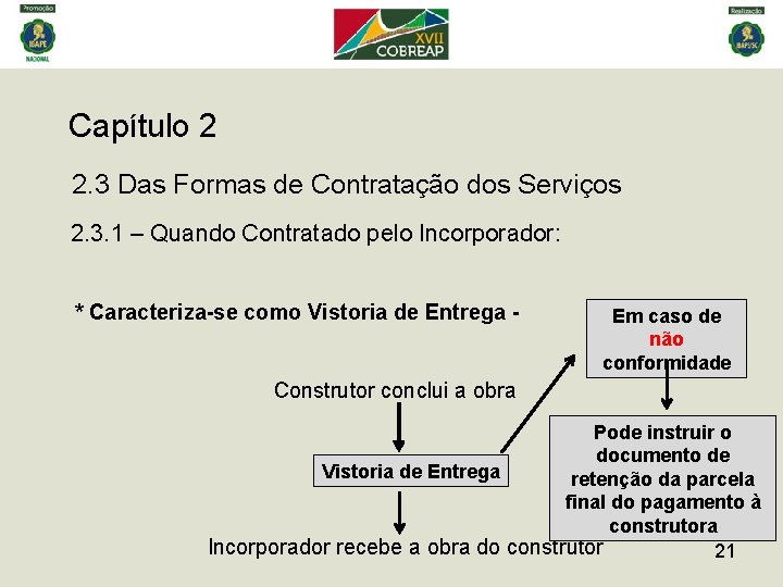 Capítulo 2 2. 3 Das Formas de Contratação dos Serviços 2. 3. 1 –