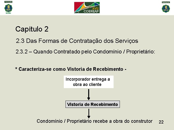 Capítulo 2 2. 3 Das Formas de Contratação dos Serviços 2. 3. 2 –