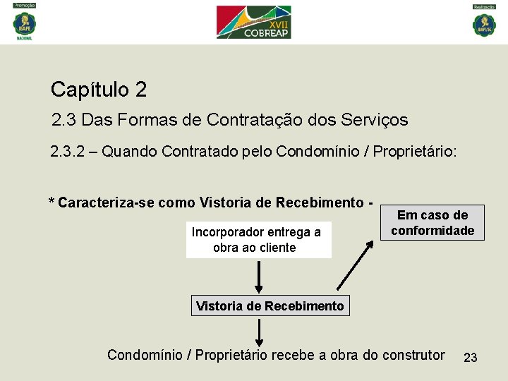 Capítulo 2 2. 3 Das Formas de Contratação dos Serviços 2. 3. 2 –