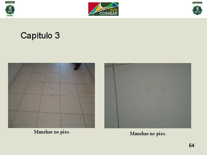 Capítulo 3 Manchas no piso. 64 