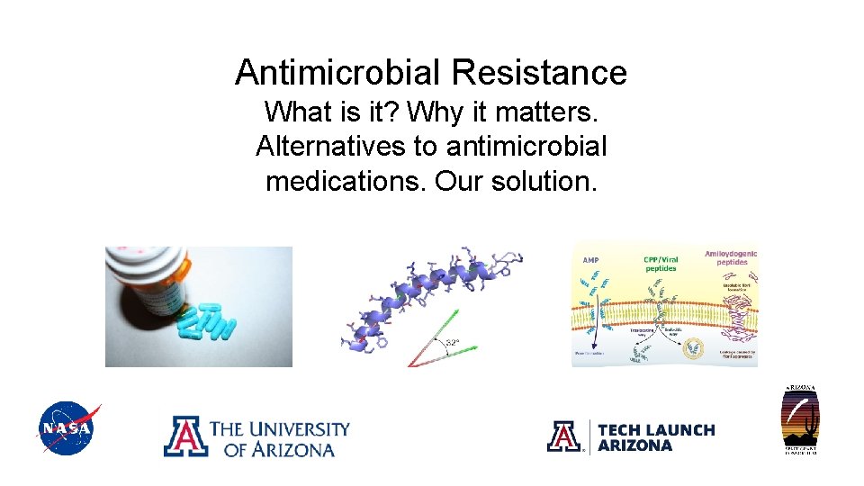 Antimicrobial Resistance What is it? Why it matters. Alternatives to antimicrobial medications. Our solution.