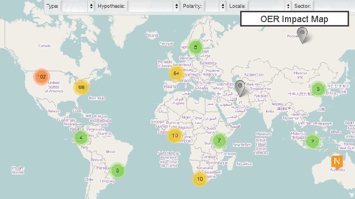 OER Impact Map in service of The Open University 