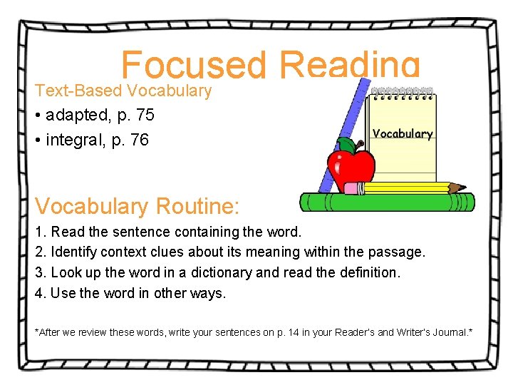 Objectives Reading Unit 1 Lesson 10 Module A
