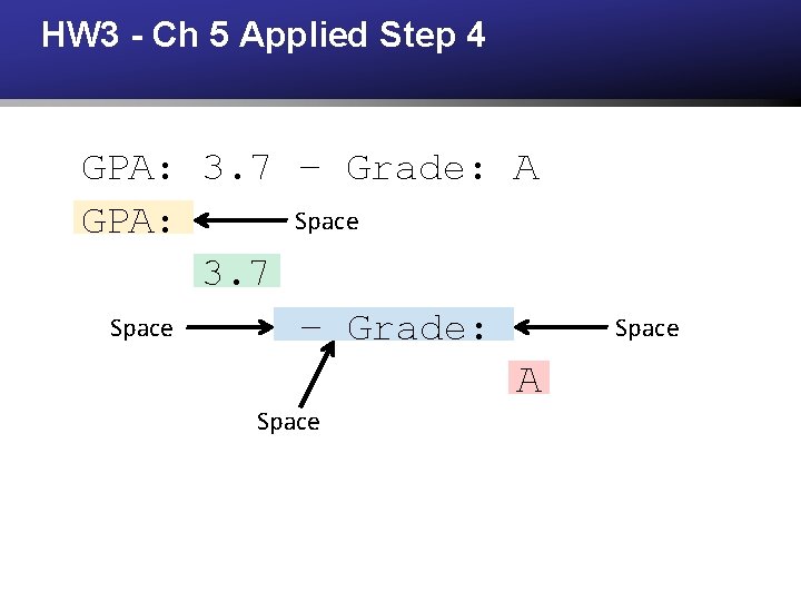HW 3 - Ch 5 Applied Step 4 GPA: 3. 7 – Grade: A