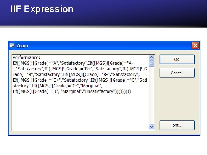 IIF Expression 