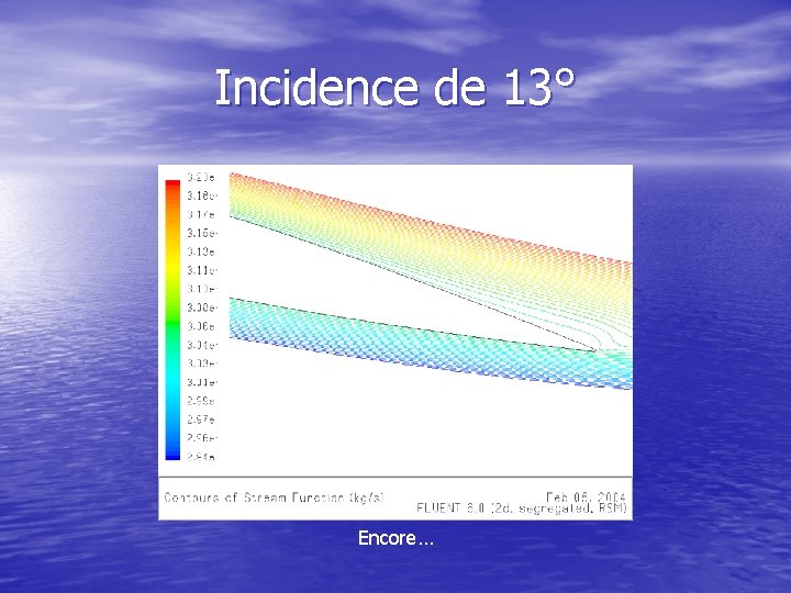 Incidence de 13° Encore… 