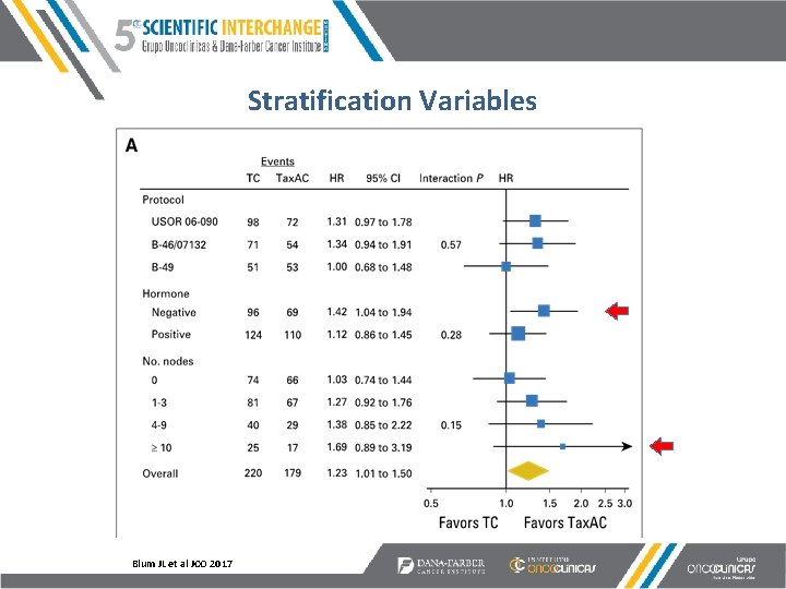 Stratification Variables Blum JL et al JCO 2017 