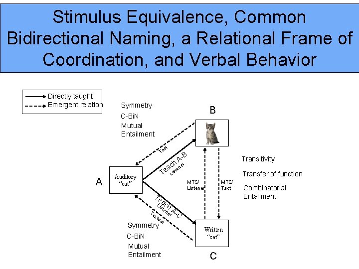 Stimulus Equivalence, Common Bidirectional Naming, a Relational Frame of Coordination, and Verbal Behavior Directly