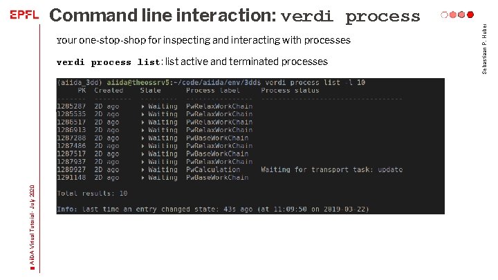 Your one-stop-shop for inspecting and interacting with processes Aii. DA Virtual Tutorial - July
