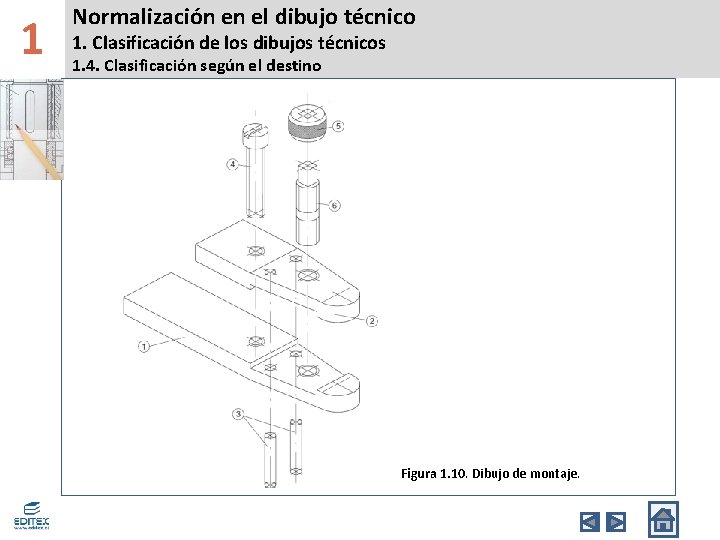 1 Normalización en el dibujo técnico 1. Clasificación de los dibujos técnicos 1. 4.