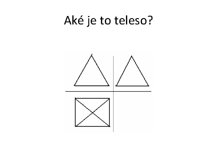 Aké je to teleso? 