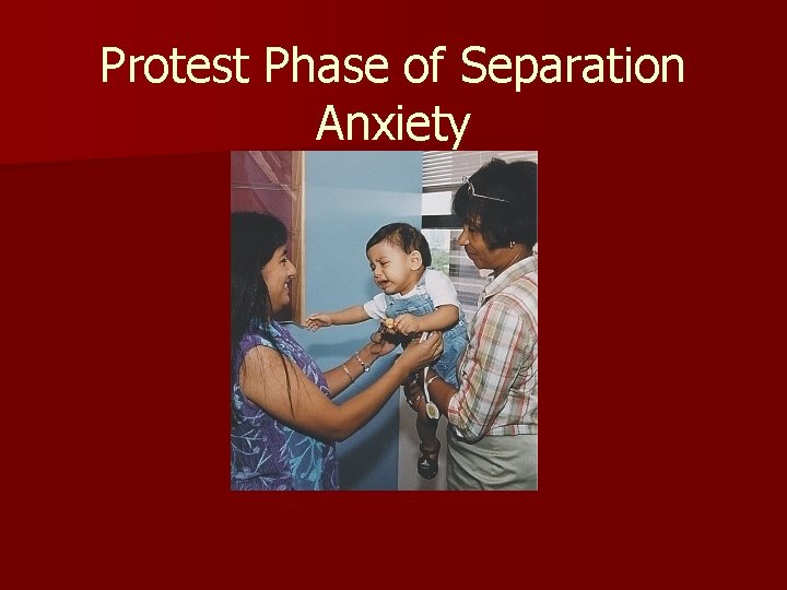 Protest Phase of Separation Anxiety 