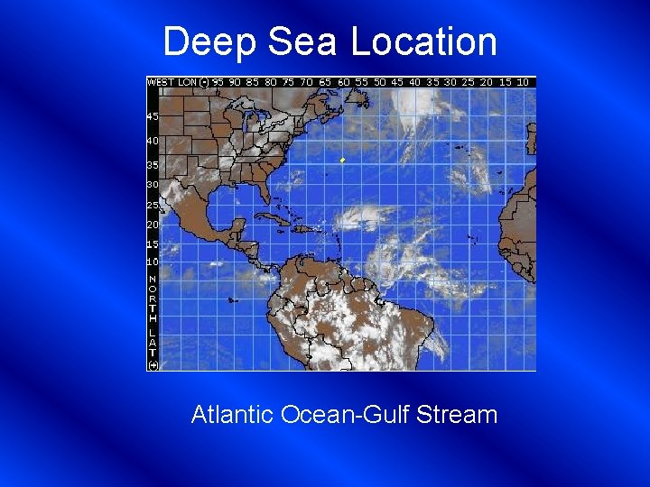 Deep Sea Location Atlantic Ocean-Gulf Stream 
