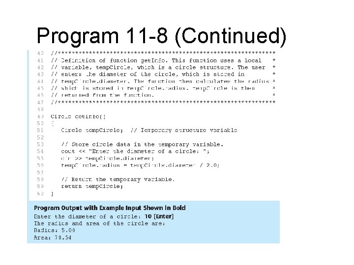 Program 11 -8 (Continued) 