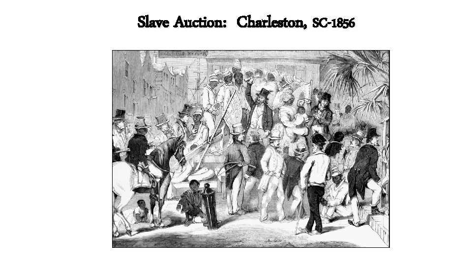 Slave Auction: Charleston, SC-1856 