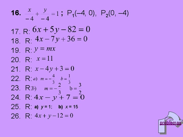 16. 17. R: 18. R: 19. R: 20. R: 21. R: 22. R: 23.