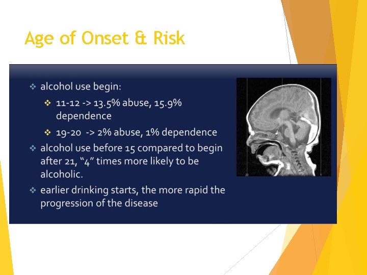 Age of Onset & Risk 