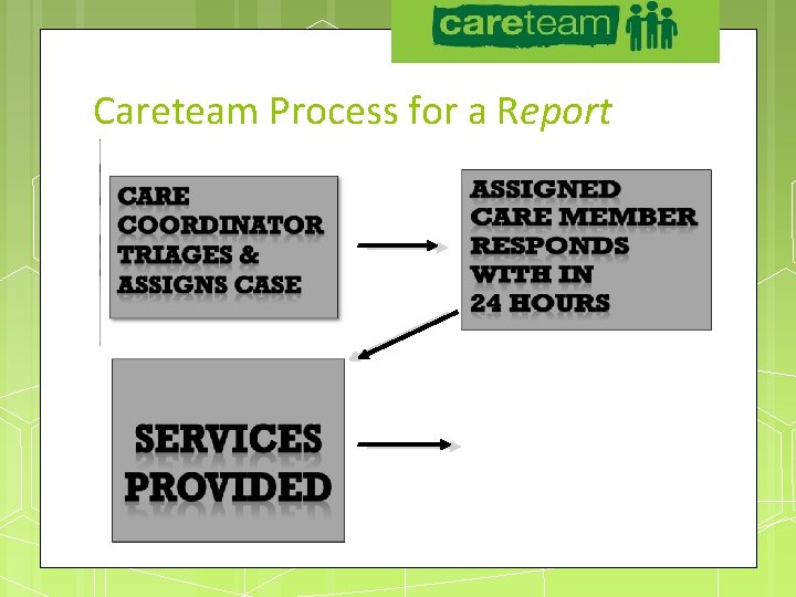 UAA Careteam Process for a Report 