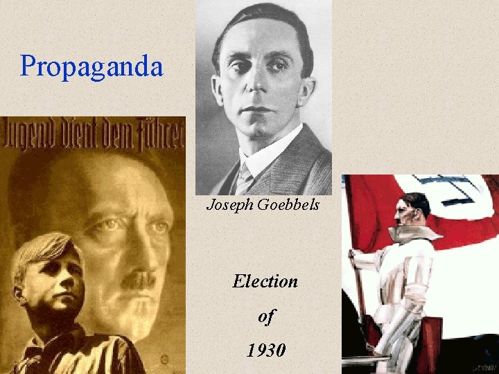 Propaganda Joseph Goebbels Election of 1930 