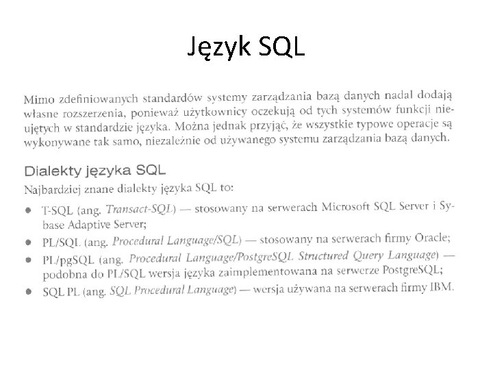 Język SQL 