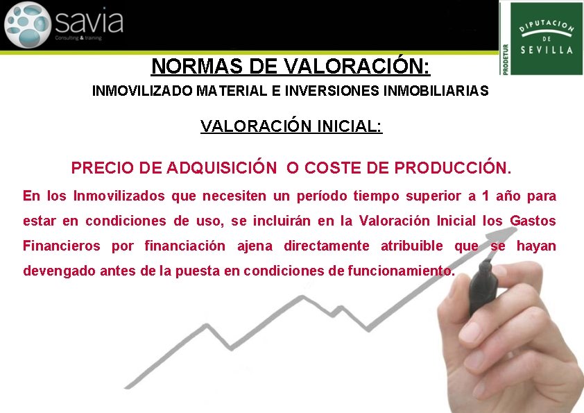 NORMAS DE VALORACIÓN: INMOVILIZADO MATERIAL E INVERSIONES INMOBILIARIAS VALORACIÓN INICIAL: PRECIO DE ADQUISICIÓN O