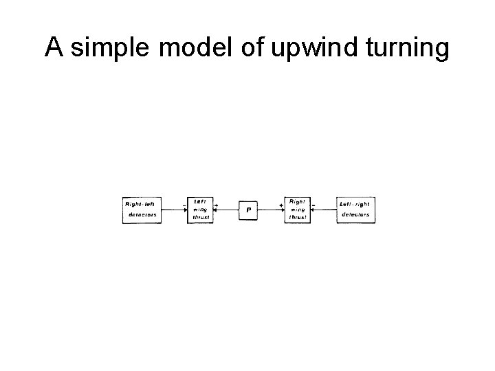 A simple model of upwind turning 