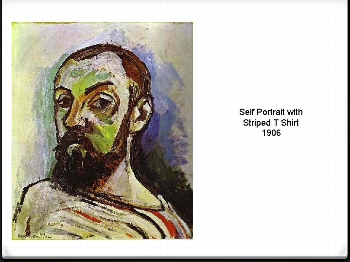 Self Portrait with Striped T Shirt 1906 