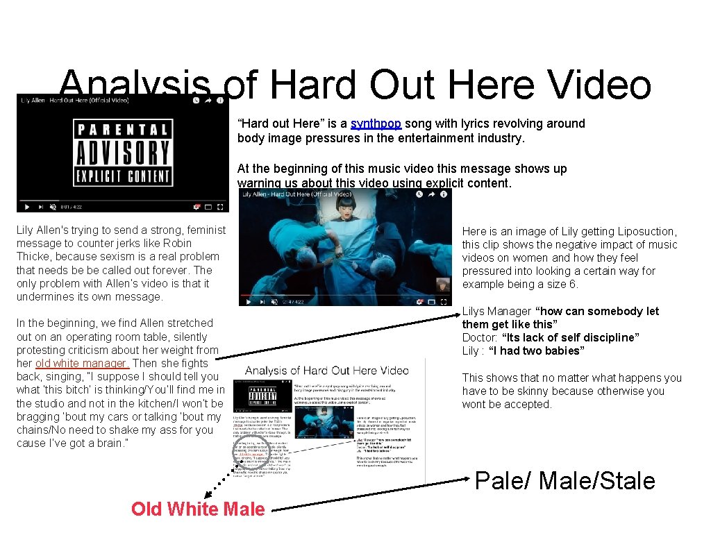 Analysis of Hard Out Here Video “Hard out Here” is a synthpop song with