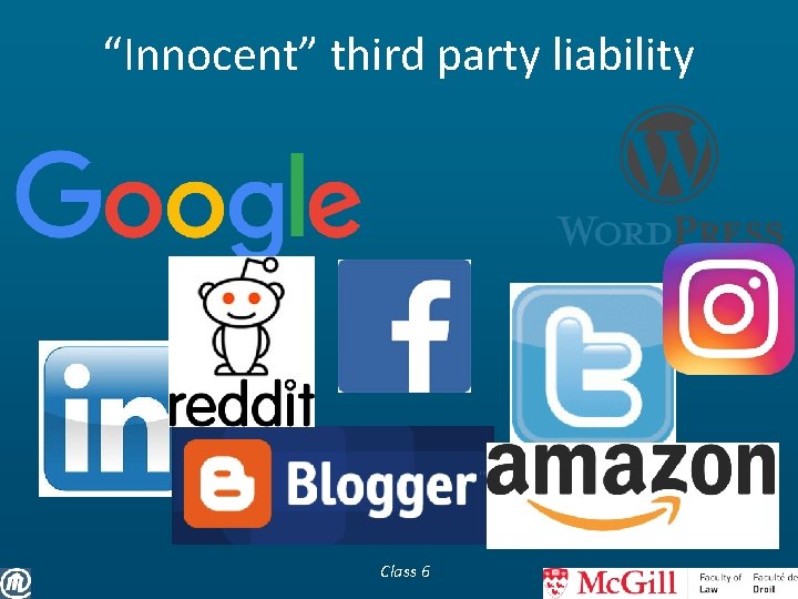“Innocent” third party liability Class 6 
