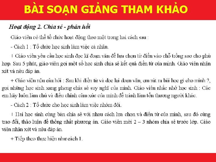 BÀI SOẠN GIẢNG THAM KHẢO Makes it happen! 