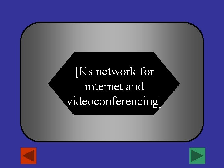[Ks network for internet and videoconferencing] 