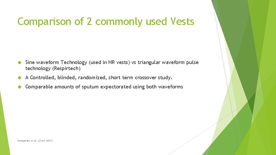 Comparison of 2 commonly used Vests Sine waveform Technology (used in HR vests) vs