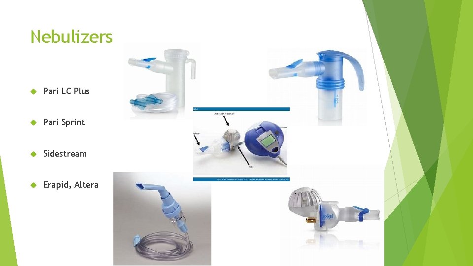 Nebulizers Pari LC Plus Pari Sprint Sidestream Erapid, Altera 