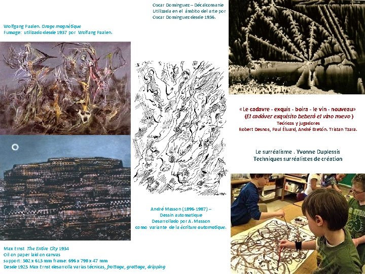 Oscar Dominguez – Décalcomanie Utilizada en el ámbito del arte por Oscar Dominguez desde