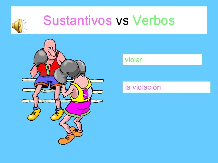 Sustantivos vs Verbos violar la violación 