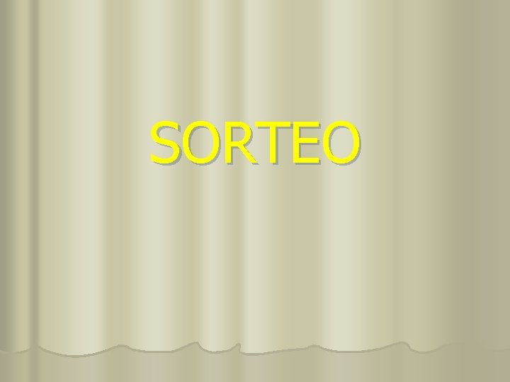SORTEO 