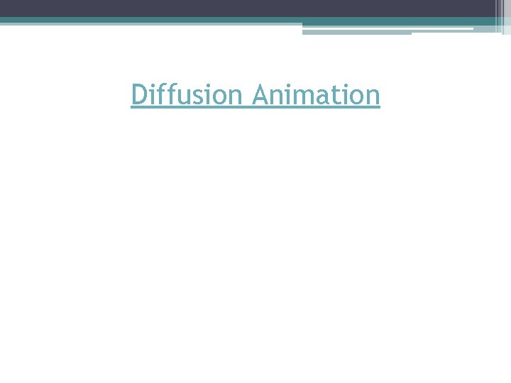 Diffusion Animation Diffusion Animation