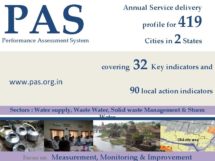 PAS Annual Service delivery profile for Cities in Performance Assessment System covering www. pas.